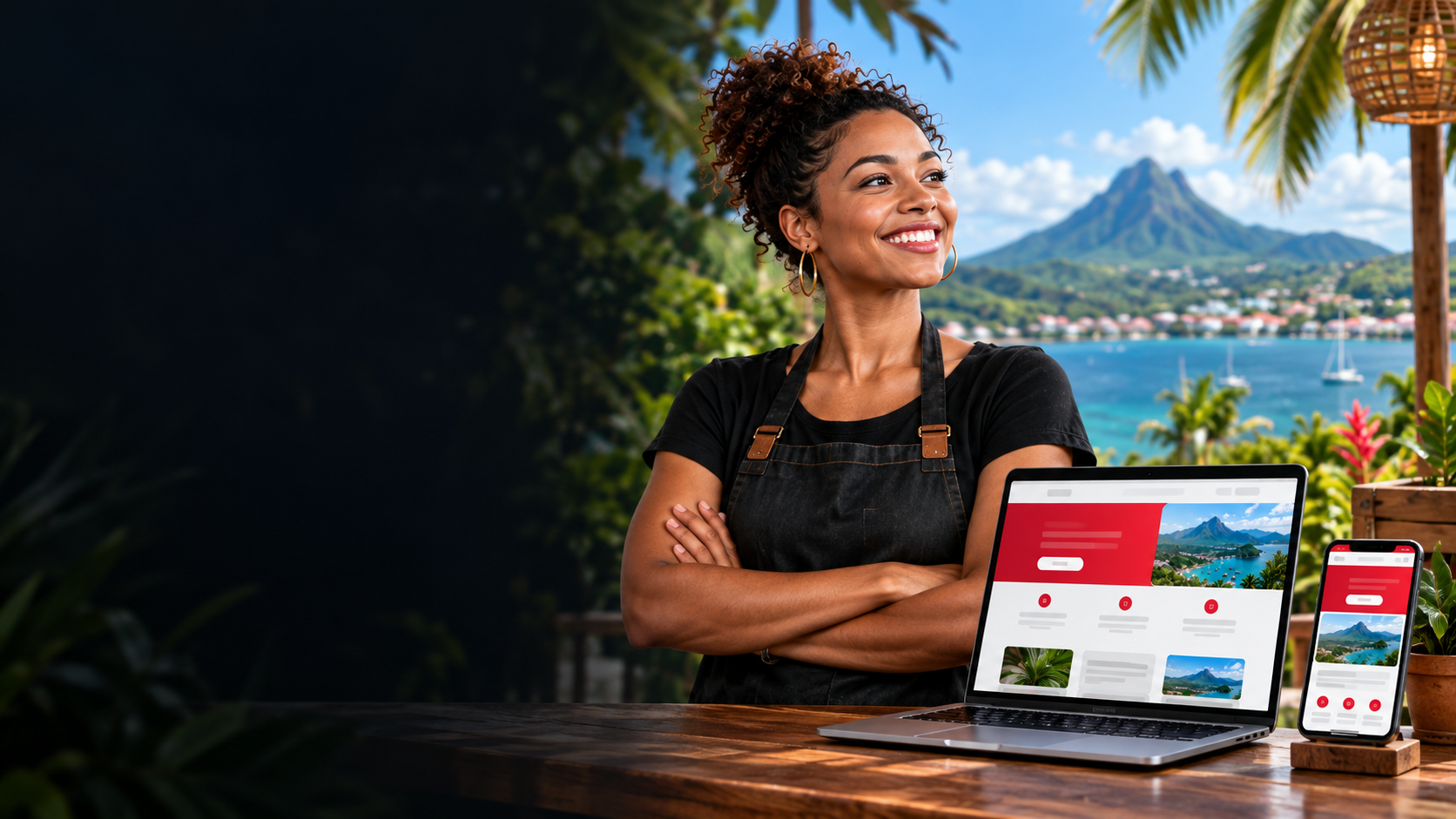 Site internet avec agenda de réservation créé en Martinique par NBarth Digital Solutions